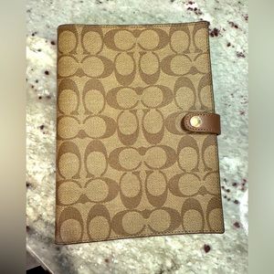 *Like New* Coach Signature Canvas Notebook Cover